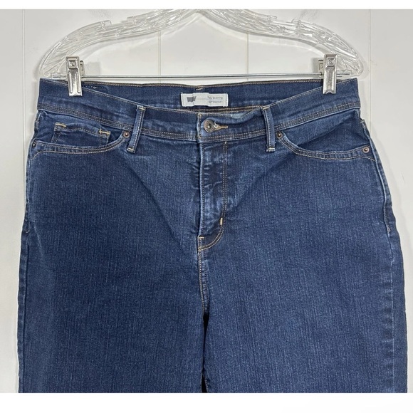 Levis 512 Perfectly Slimming Boot Cut Jeans Women's 12 Dark Wash Denim - Picture 2 of 13